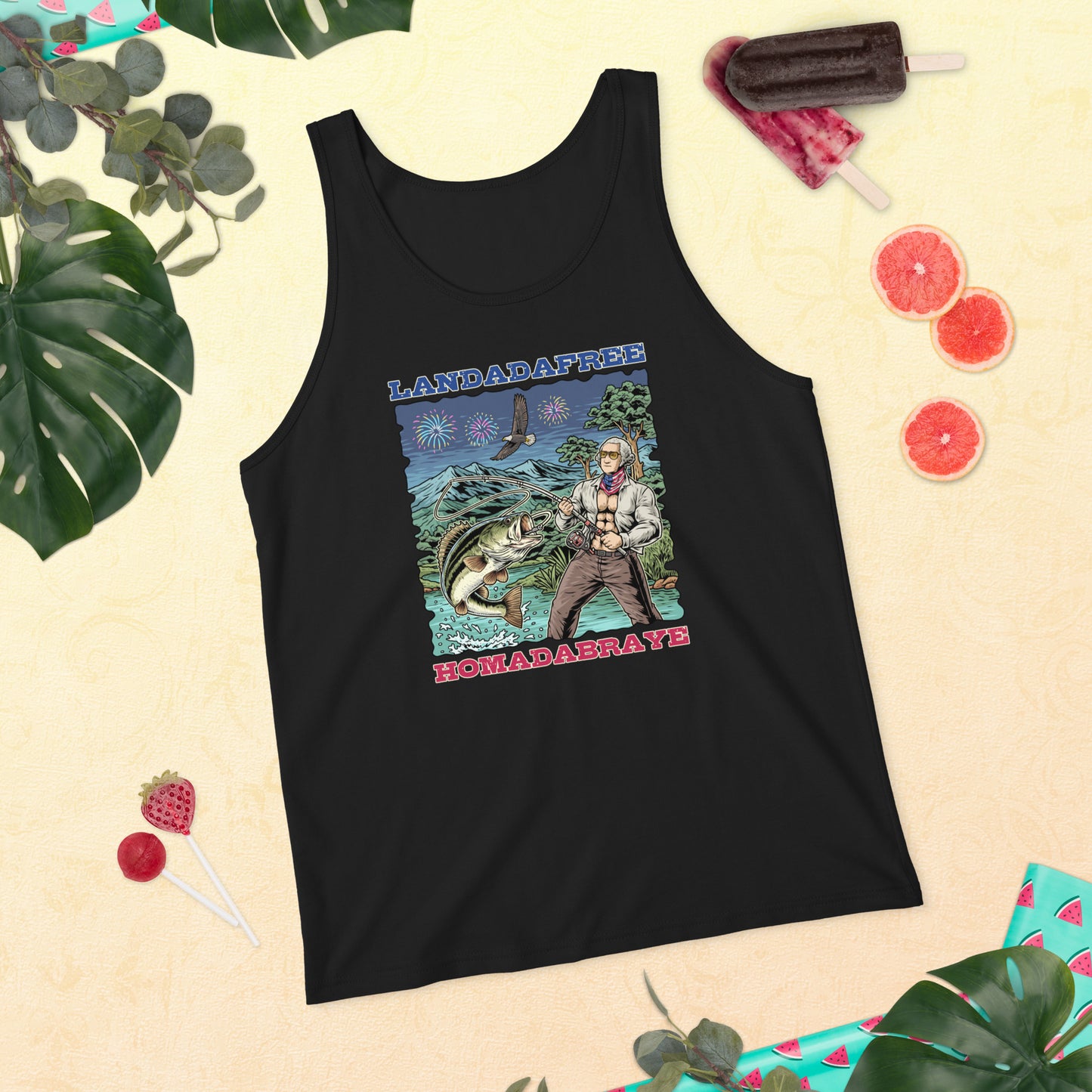 'Landadafree' Men's Tank Top