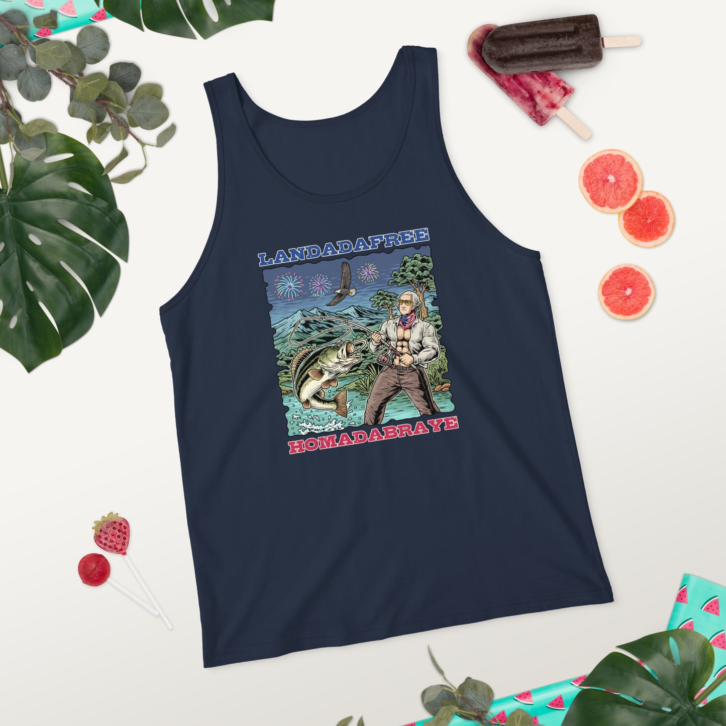 'Landadafree' Men's Tank Top