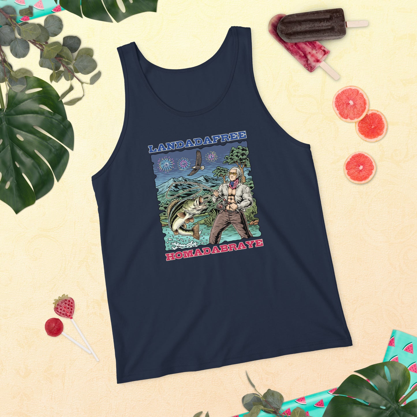 'Landadafree' Men's Tank Top