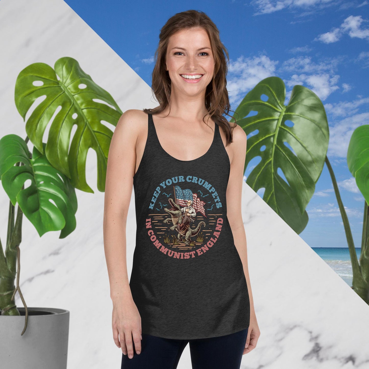 "Keep Your Crumpets" Women's Racerback Tanktop