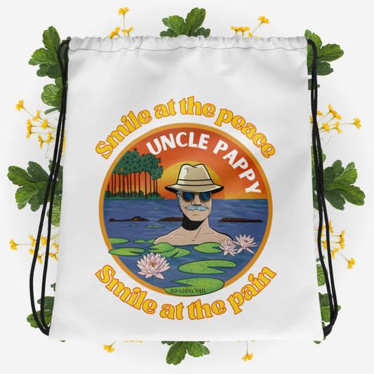 'Smile at the Peace' Drawstring bag