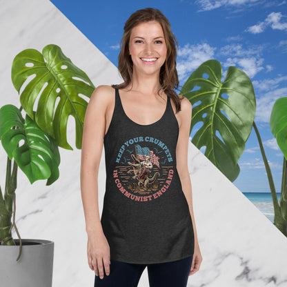 "Keep Your Crumpets" Women's Racerback Tanktop